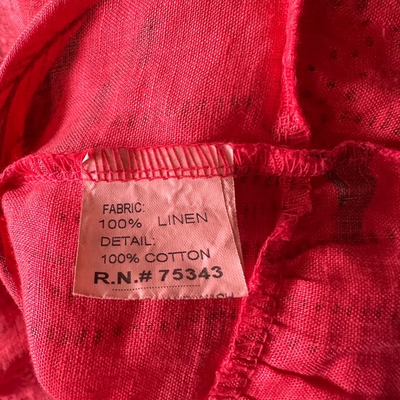 LINEN FLORAL PRINT DRESS - Picture 10 of 10